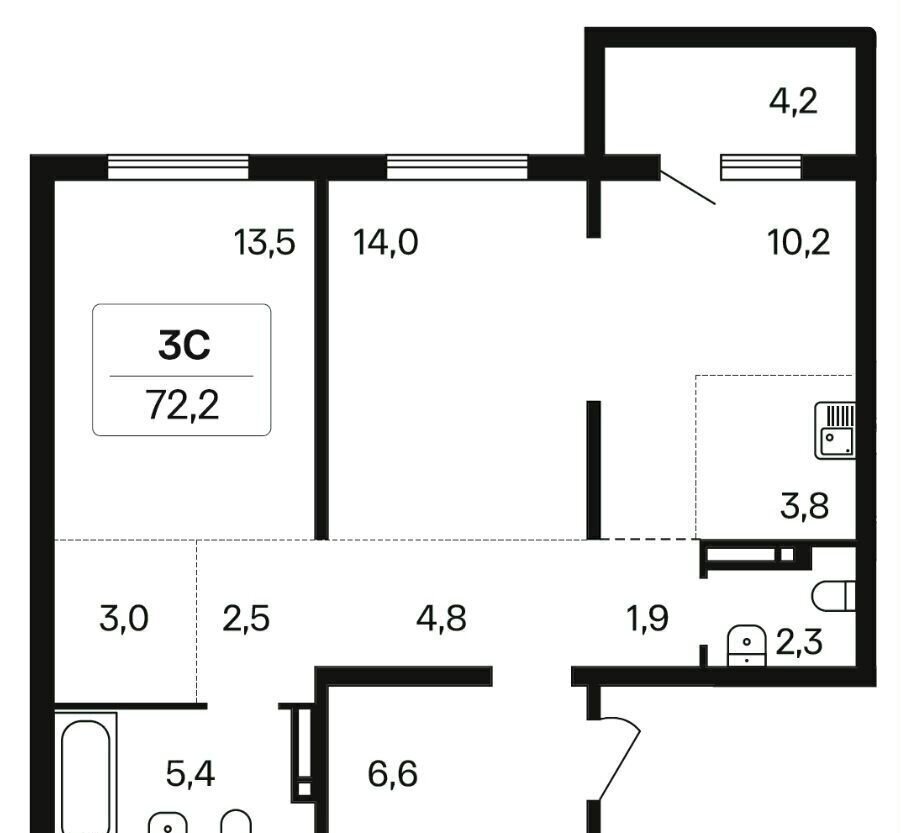 квартира г Новосибирск р-н Калининский ул Игарская 5 фото 1