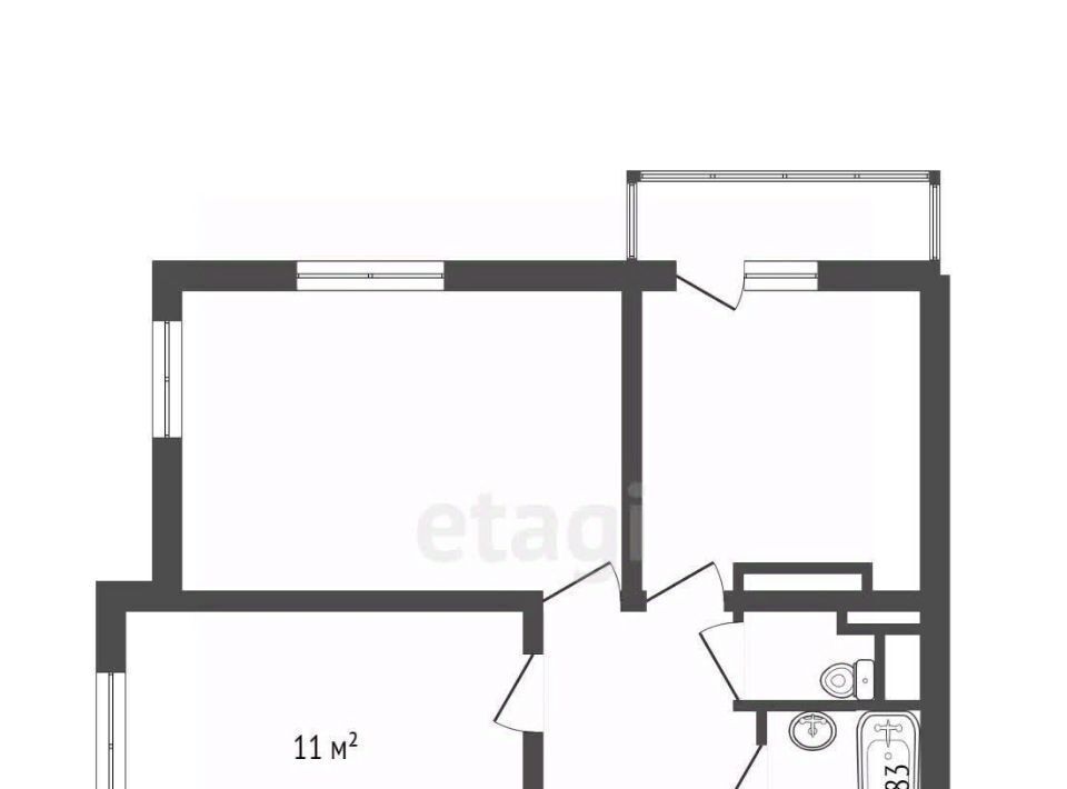 квартира г Санкт-Петербург метро Девяткино дор Муринская 12к/2 фото 3