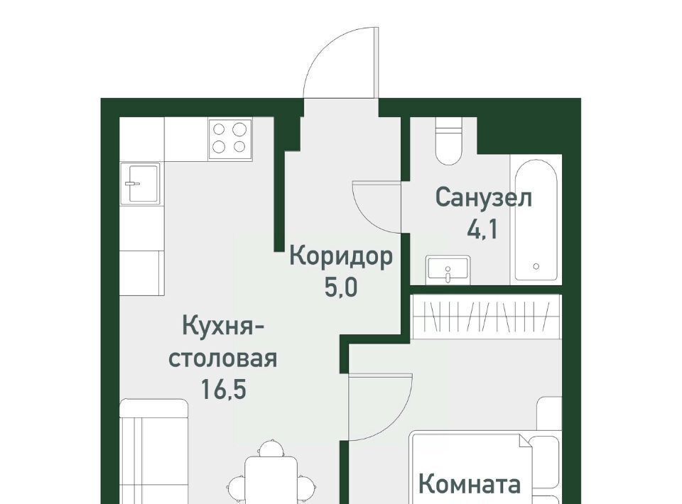 квартира п Западный р-н мкр Привилегия ул Надежды 1 Кременкульское с/пос фото 1