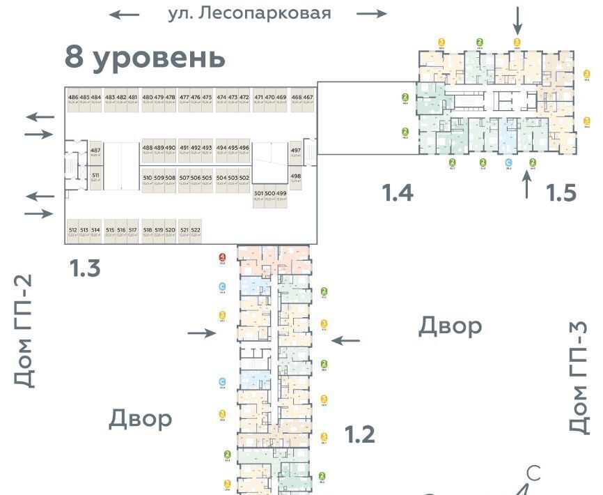 квартира г Тюмень р-н Ленинский ул Лесопарковая 22 фото 2
