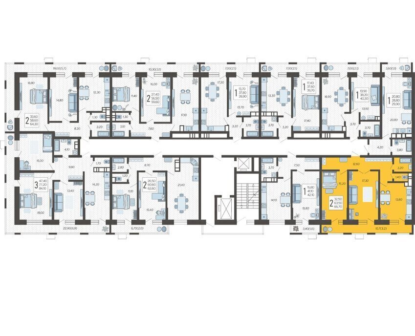 квартира г Краснодар микрорайон 9-й километр ул Ярославская 115к/2 фото 2