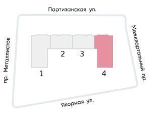 квартира г Санкт-Петербург метро Ладожская ул Партизанская 3 ЖК «ЛСР. Большая Охта» лит. а фото 2