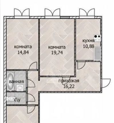 квартира г Томск р-н Октябрьский тракт Иркутский 17 фото 1