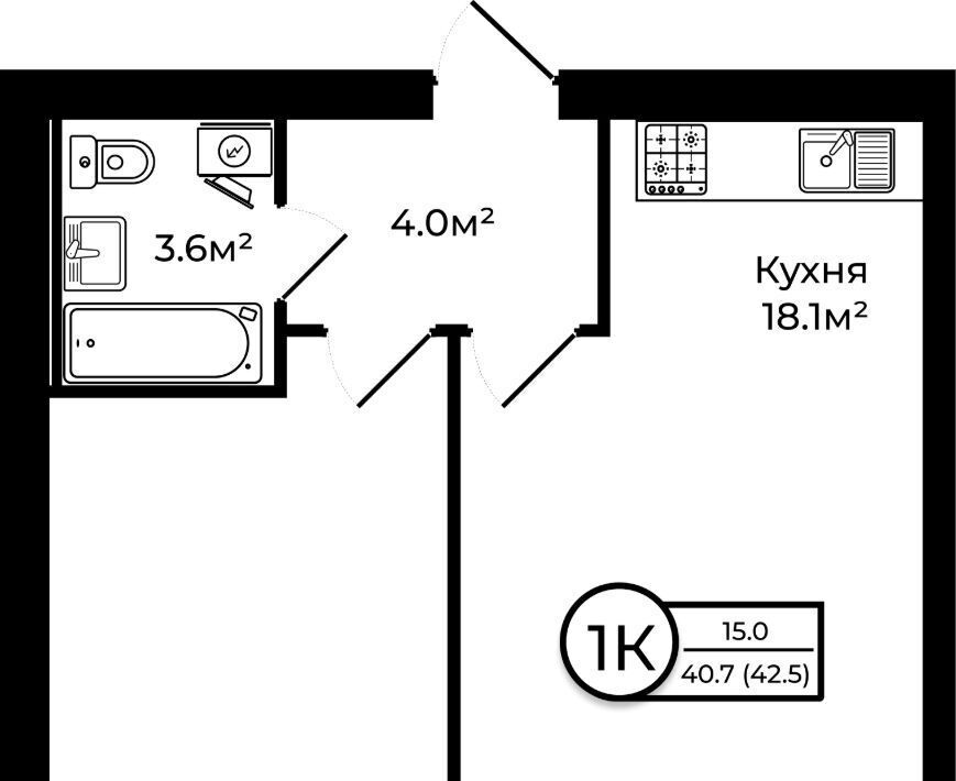 квартира р-н Ярославский д Мостец ЖК «Чайка» жилой квартал фото 1