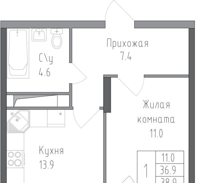 квартира г Липецк р-н Правобережный ул Тельмана 120 фото 1