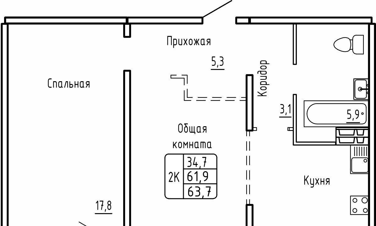 квартира г Новосибирск метро Площадь Гарина-Михайловского фото 1