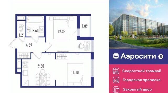 п Шушары пр-кт Старорусский 3к/2 ЖК Аэросити 5 фото
