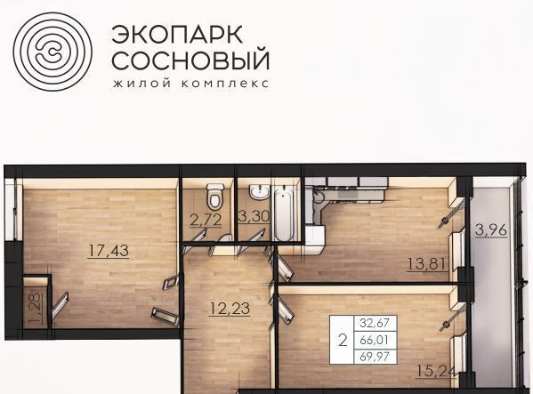 квартира г Пермь р-н Ленинский ул Борцов Революции 1ак/2 фото 1