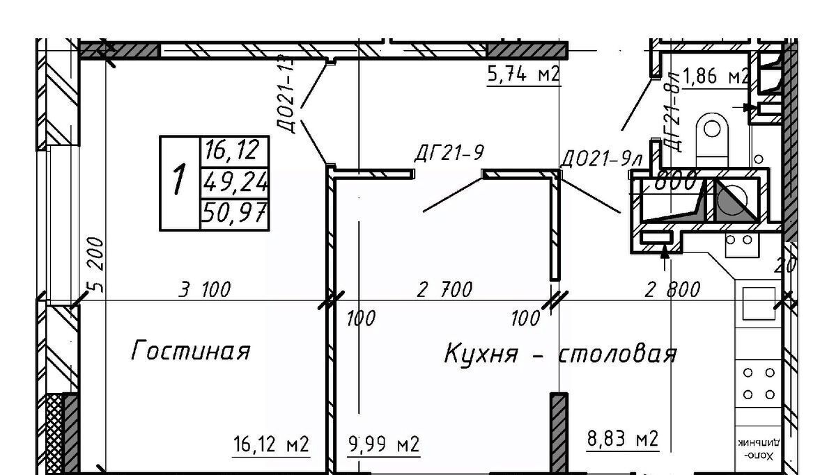 квартира г Калуга р-н Московский ул Азаровская 40к/4 фото 1