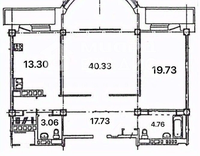 квартира г Омск ул 10 лет Октября 43/1 фото 1