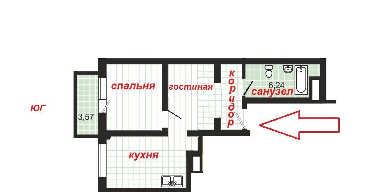 квартира г Челябинск р-н Центральный ул Героя России Яковлева А.В. 11 фото 2