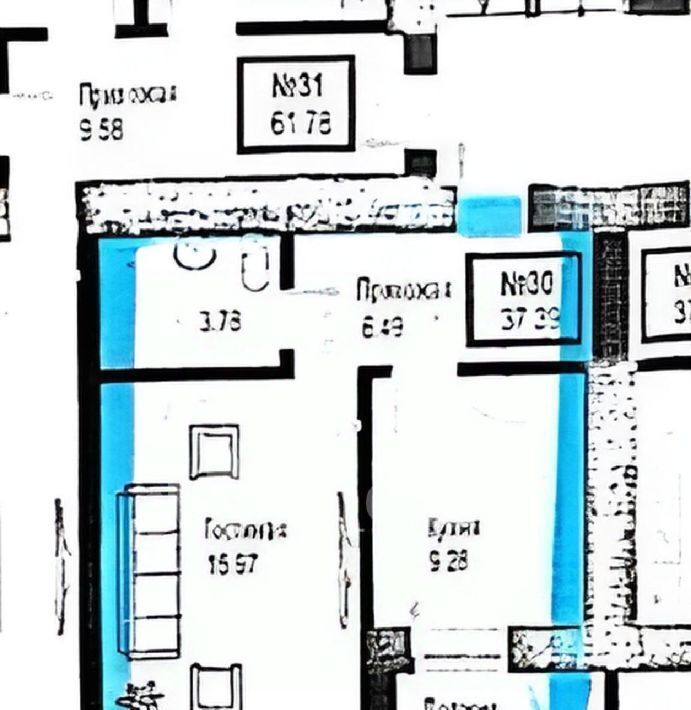 квартира г Калининград р-н Ленинградский ул Свердлова 30 фото 8