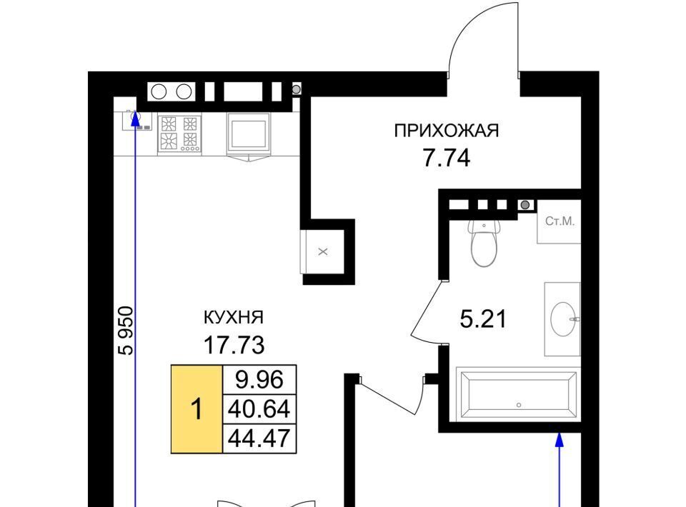 квартира р-н Гурьевский г Гурьевск ЖК «Включи» фото 1