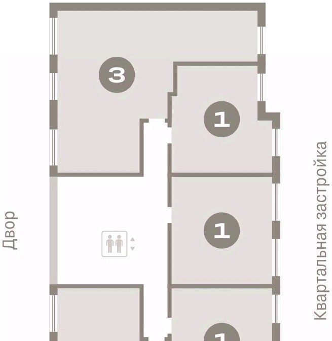 квартира г Омск р-н Кировский Кварталы Драверта 2 фото 2
