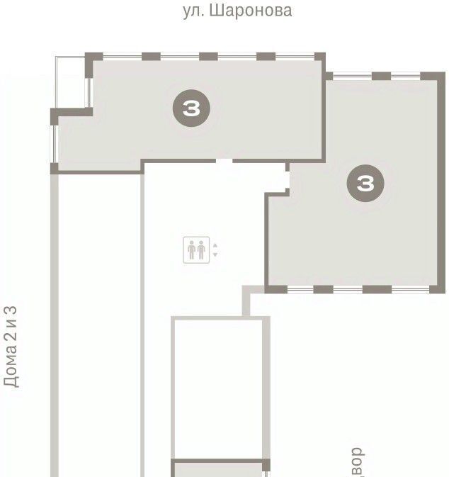 квартира г Омск р-н Кировский ул. Б. Г. Шаронова, 9 фото 2