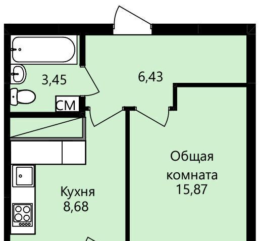 квартира г Саранск р-н Октябрьский ул Юрия Святкина 14 ЖК «Гармония» фото 1