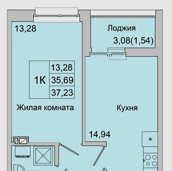 квартира г Батайск ул Булгакова 11 фото 1
