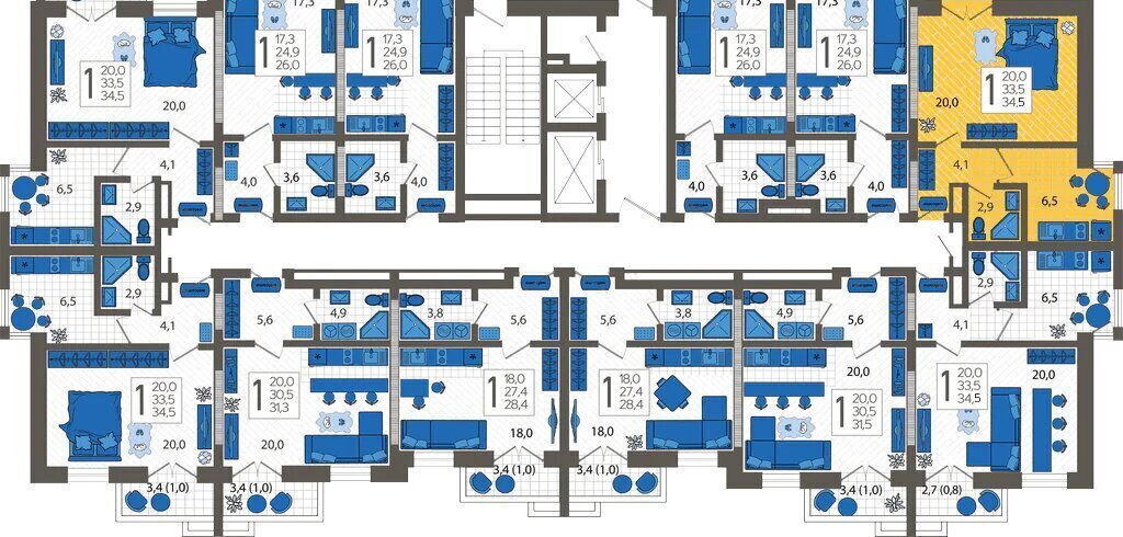 квартира г Сочи ул Искры 88к/6 фото 2