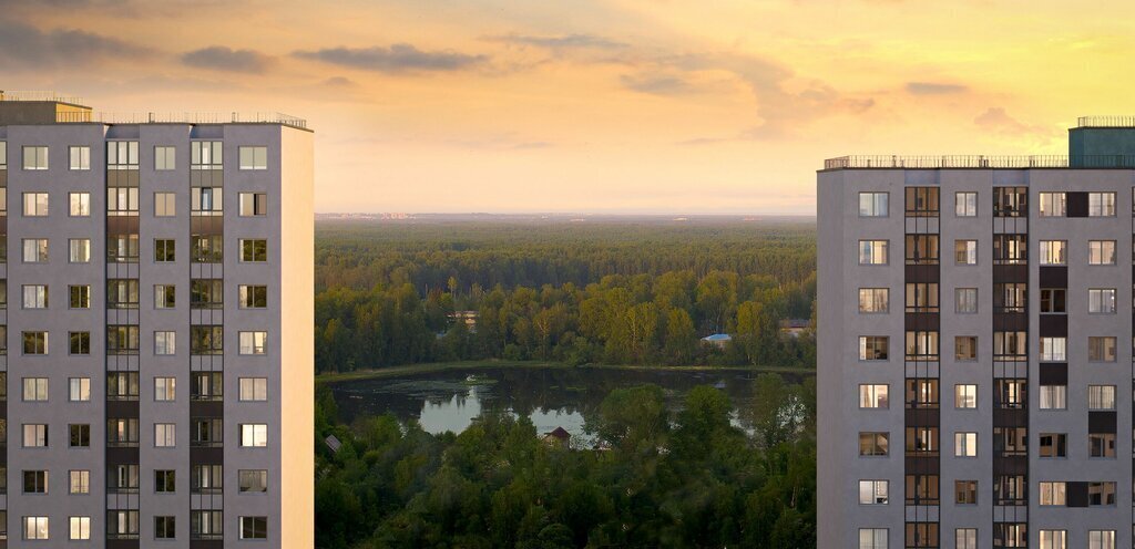 квартира г Санкт-Петербург метро Девяткино р-н Красногвардейский муниципальный округ Полюстрово, жилой комплекс Цветной Город, Ленинградская область фото 4