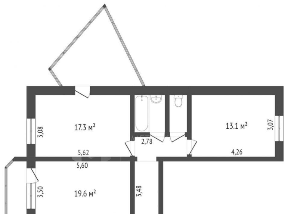 квартира г Тюмень р-н Калининский ул Московский тракт 165 фото 2