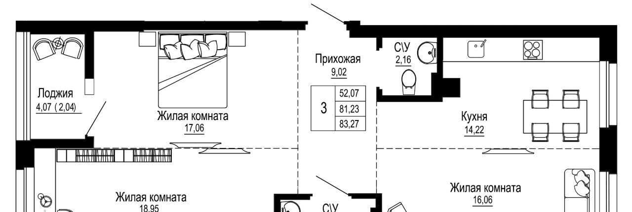 квартира г Ростов-на-Дону р-н Железнодорожный ул Привокзальная 3/1 фото 1