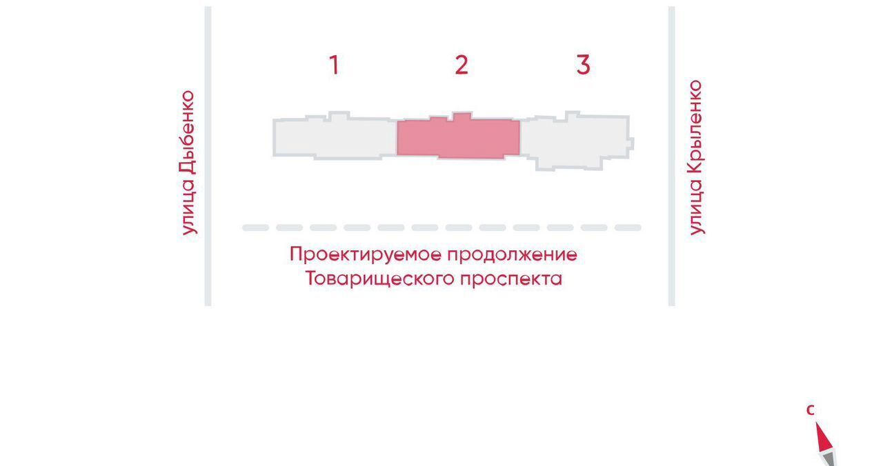 квартира г Санкт-Петербург метро Улица Дыбенко пр-кт Товарищеский 38 ЖК «Дыбенко Парк» фото 2