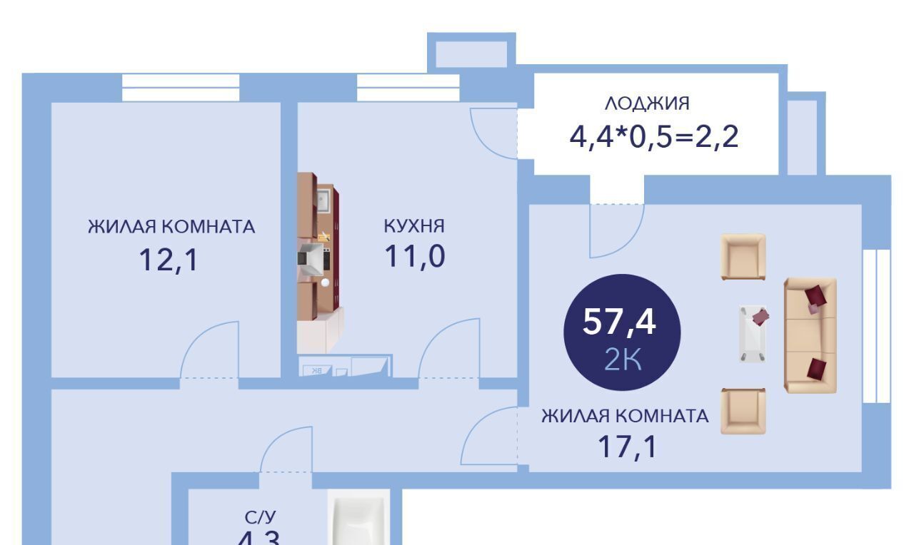 квартира р-н Анапский г Анапа ул Ленина 241к/1 фото 1