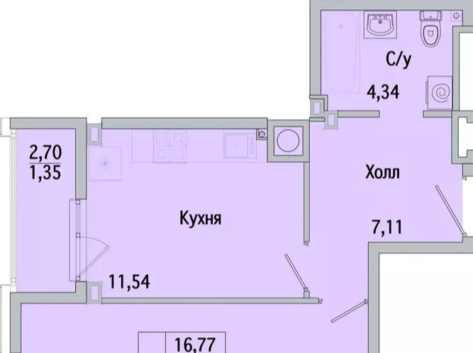 квартира г Батайск ул Ушинского 29ак/3 фото 1