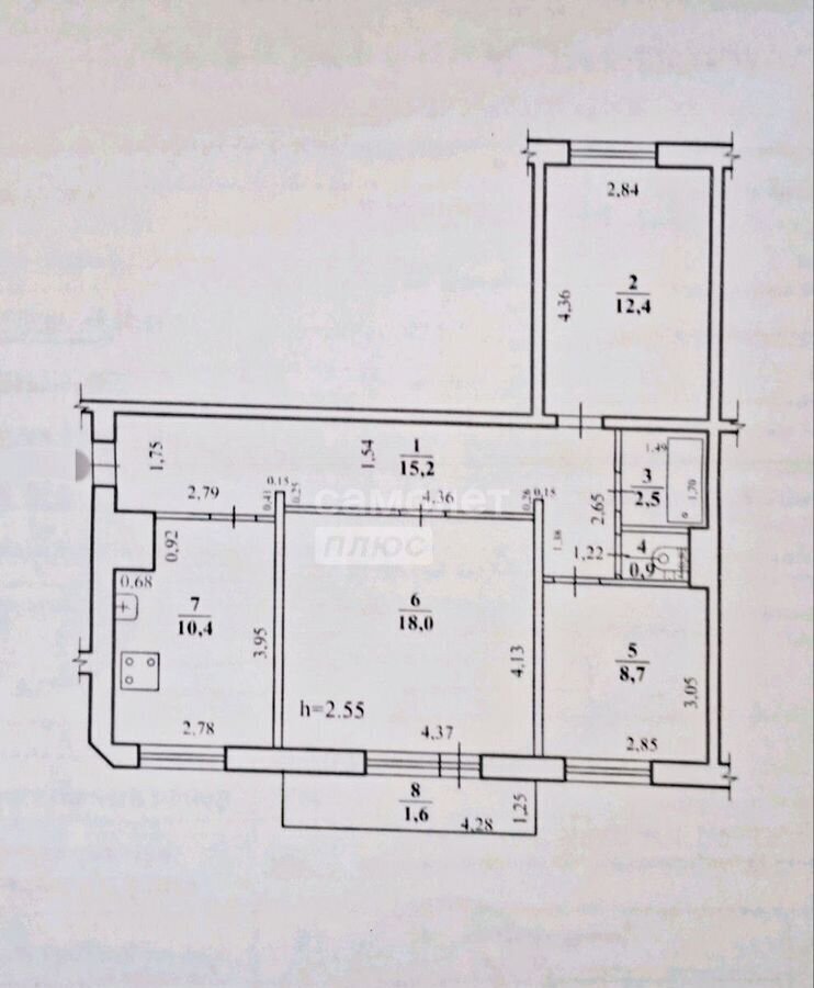 квартира г Чита р-н Ингодинский мкр-н Батарейный, 2 фото 27