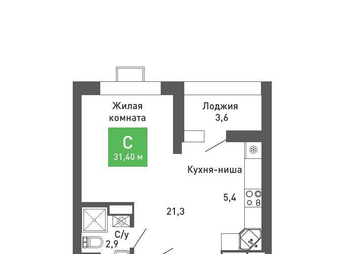 квартира г Воронеж р-н Железнодорожный ул Остужева 52/5 фото 1