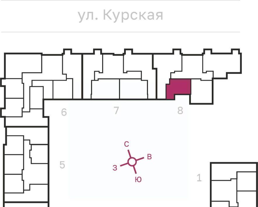 квартира г Санкт-Петербург метро Обводный Канал 1 ул Курская 27 фото 2