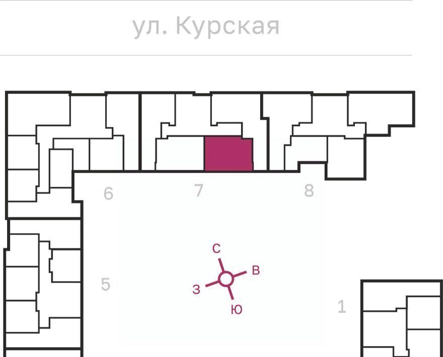 квартира г Санкт-Петербург метро Обводный Канал 1 ул Курская 27 фото 2