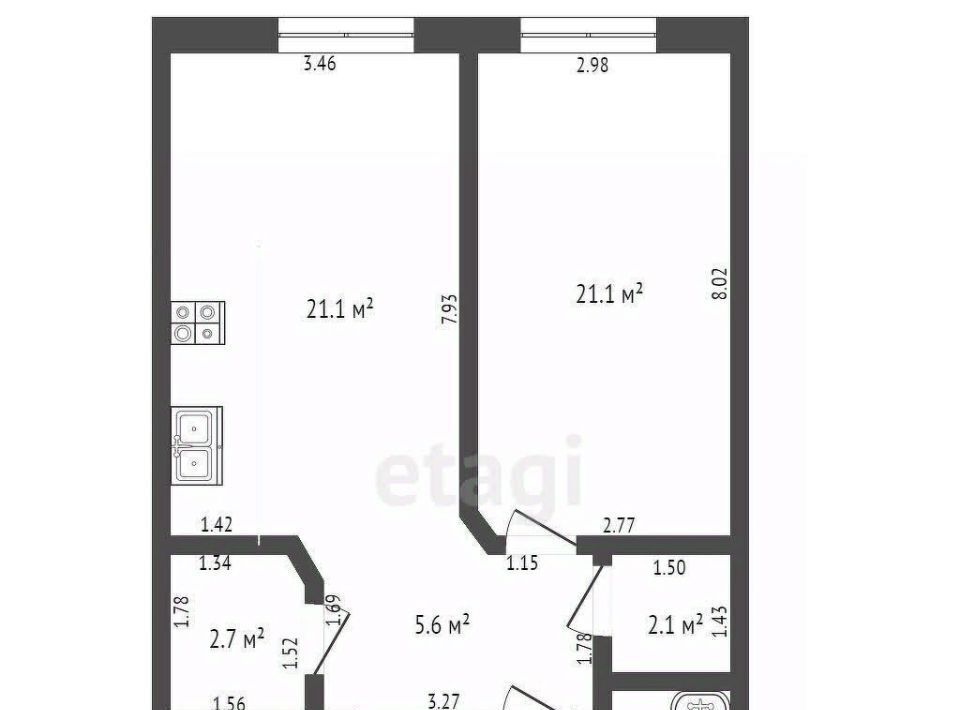 квартира г Одинцово Баковка ш Можайское 122 фото 2