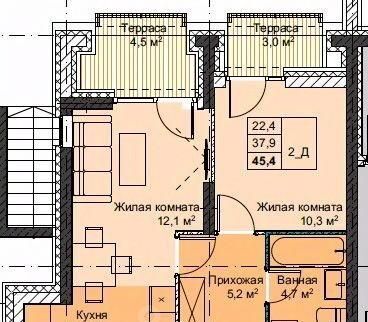 квартира г Владивосток р-н Первореченский БАМ фото 1