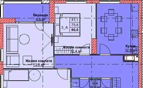 квартира г Владивосток р-н Первомайский ЖК Каштановый двор 1/1 фото 1