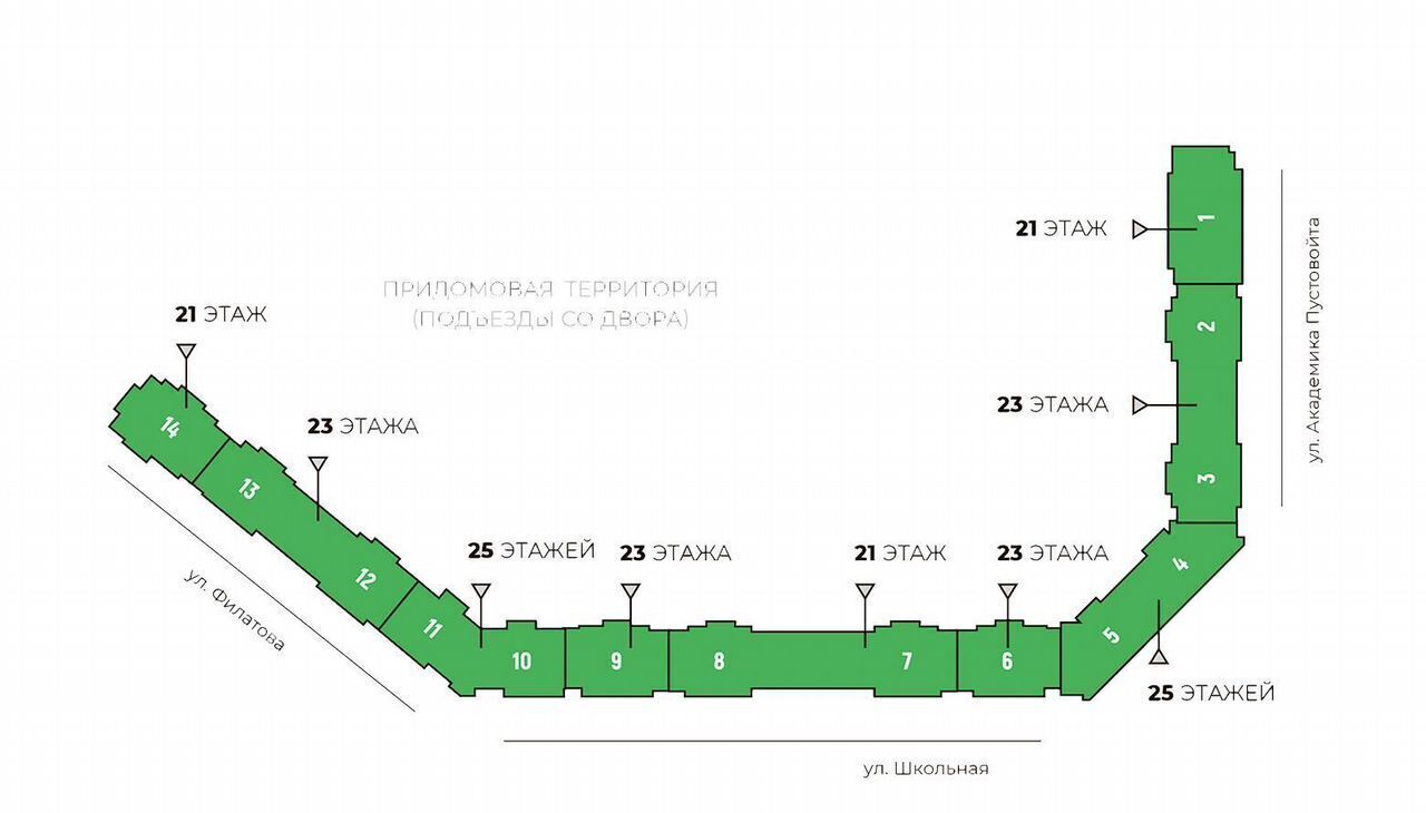 квартира г Краснодар р-н Прикубанский Школьный микрорайон ул Школьная 1 мкр-н фото 19