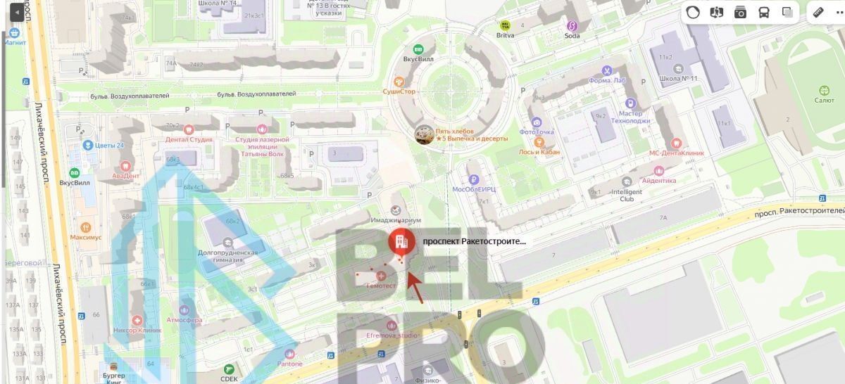 торговое помещение г Долгопрудный пр-кт Ракетостроителей 5к/1 Долгопрудная фото 4