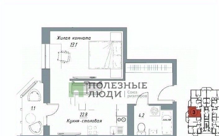 квартира г Тамбов р-н Октябрьский ул Свободная 4к/4 фото 2