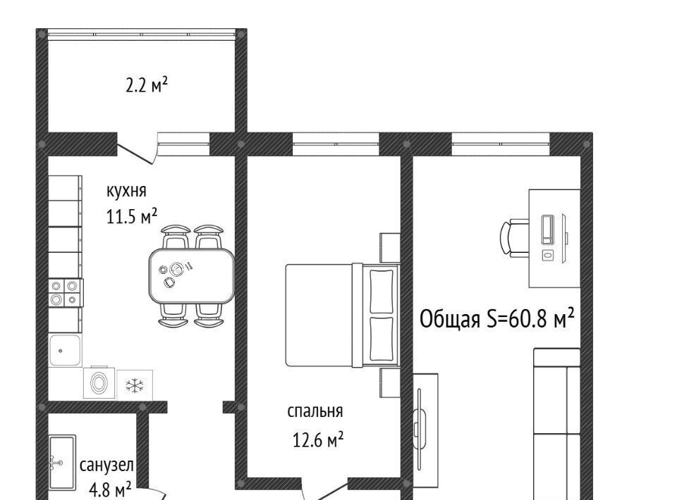 квартира г Тамбов р-н Октябрьский ул Свободная 6б фото 1