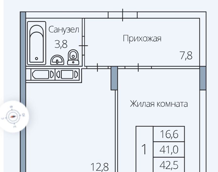 квартира г Воронеж р-н Центральный ул Березовая роща 4ак/2 фото 11