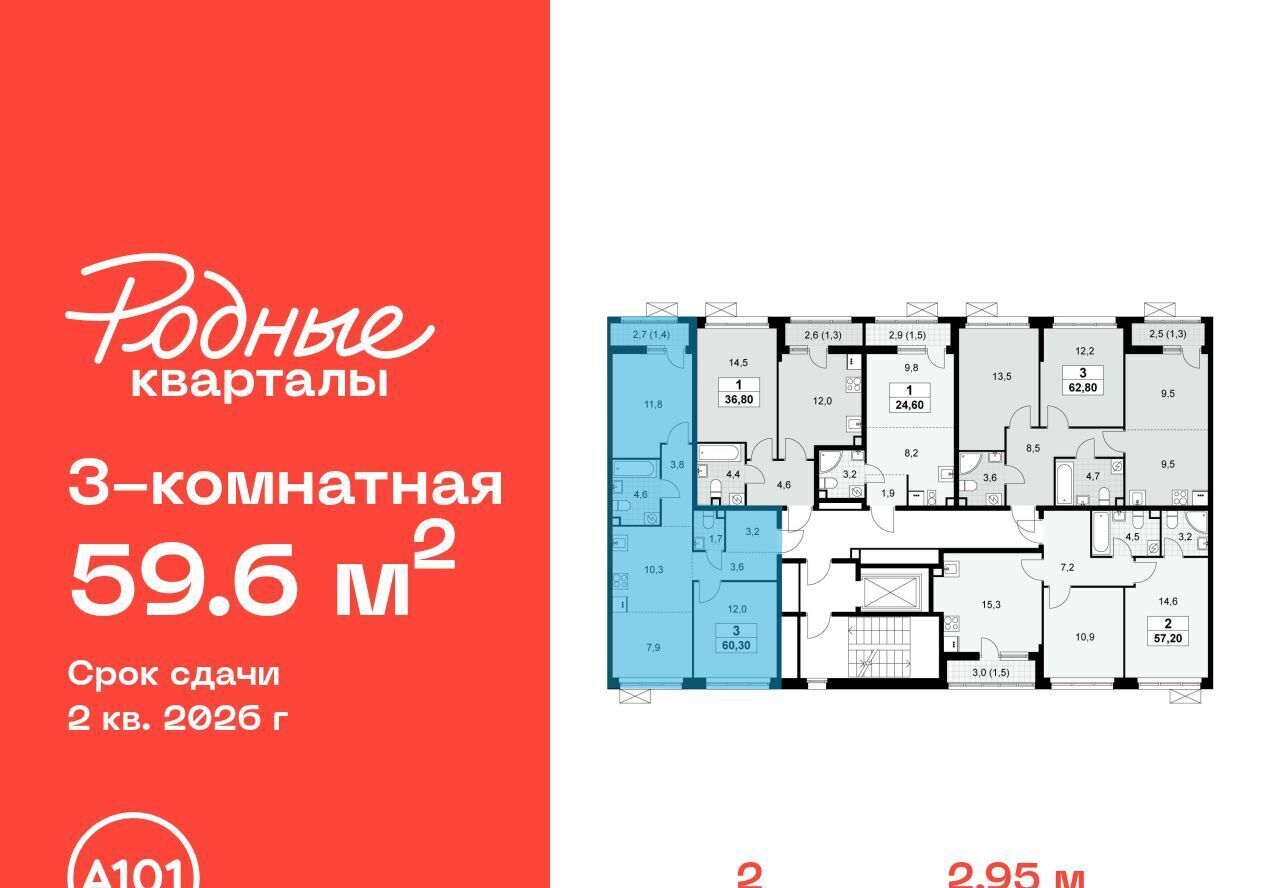 квартира г Щербинка ЖК «Родные кварталы» Филатов Луг фото 2
