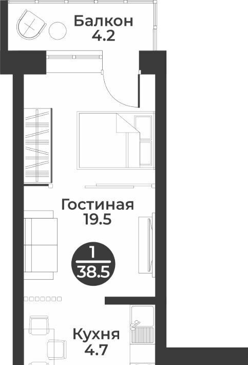 квартира г Абакан ул Генерала Тихонова 7 фото 1
