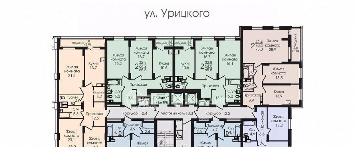 квартира г Воронеж р-н Центральный ул Урицкого 137 фото 8