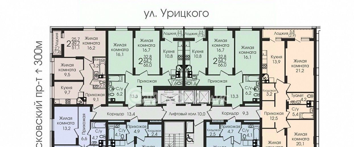 квартира г Воронеж р-н Центральный ул Урицкого 137 фото 7