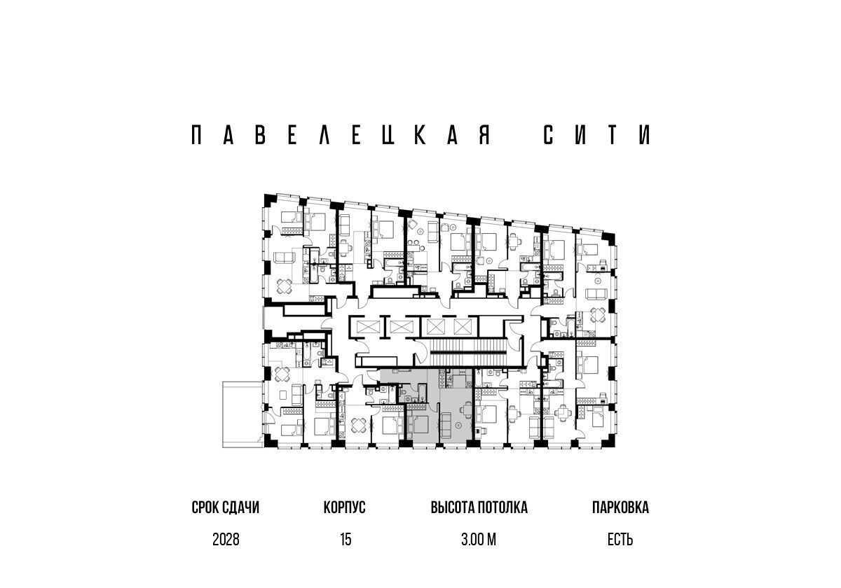 квартира г Москва метро Тульская ул Дубининская 15 ЖК «Павелецкая Сити» з/у 69/1 фото 2