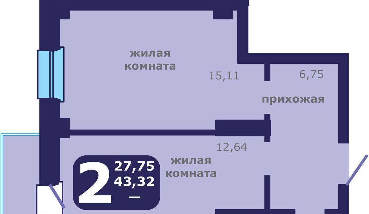 квартира г Красноярск р-н Ленинский ул Шевченко 1 фото 1
