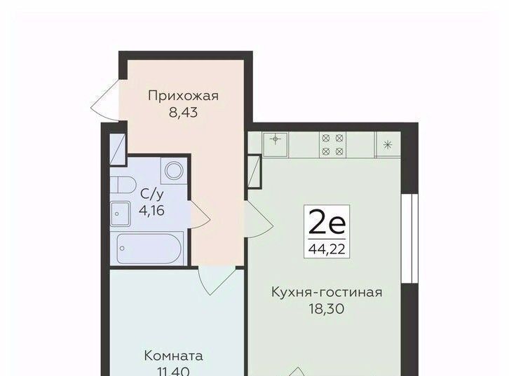 квартира г Воронеж р-н Ленинский Романовский жилой комплекс фото 1