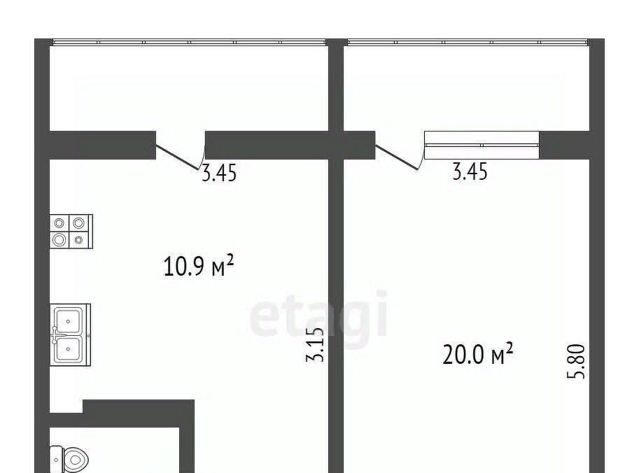 квартира г Усинск ул Строителей 4 фото 2