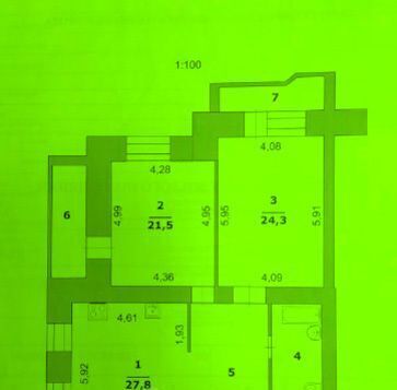 квартира г Белгород Восточный ул Октябрьская 57а фото 9