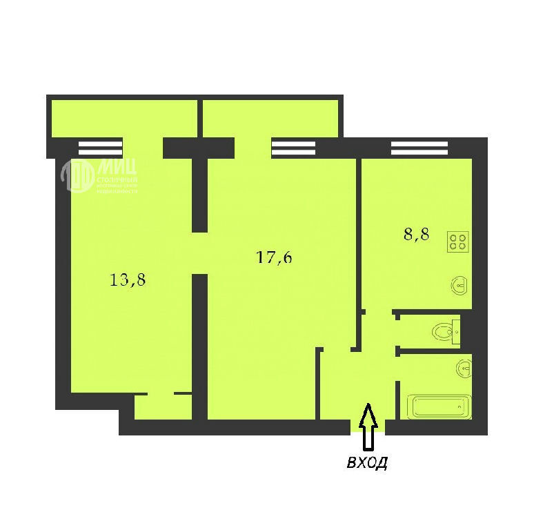 квартира г Москва метро Водный стадион б-р Кронштадтский 13/2к 1 фото 16